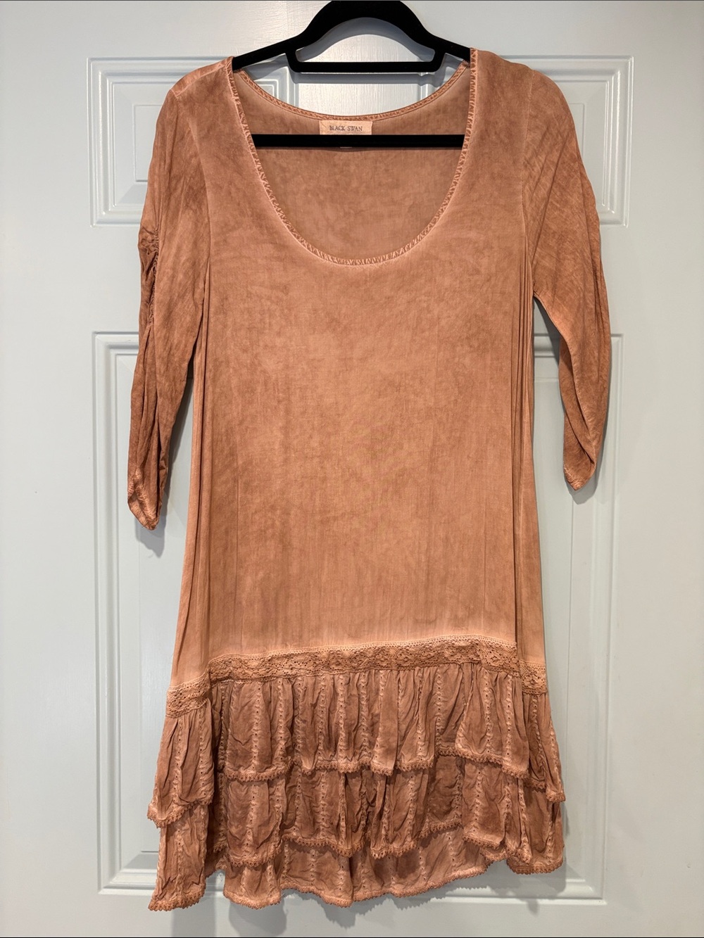 Black Swan Tiered Scoop Neck Tunic